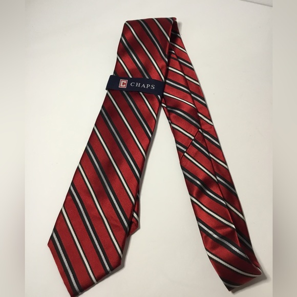 Chaps Men’s Red White And Blue Necktie NWT - Picture 4 of 4